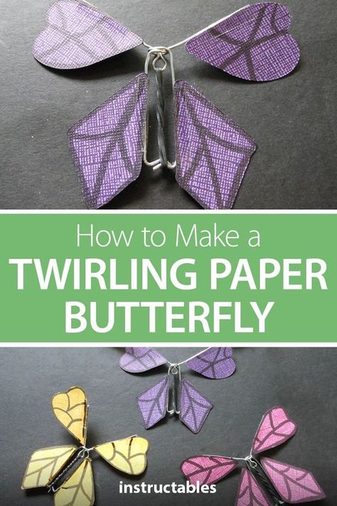 Making Flutter Fliers, How To Make Flutter Butterflies, Diy Flying Butterfly Card, Making Flying Butterflies, Flying Paper Butterfly Diy, Paper Butterfly That Flies, Paper Butterfly Patterns Free Printable, Diy Butterfly Cards Paper Crafts, Paper Butterflies That Fly