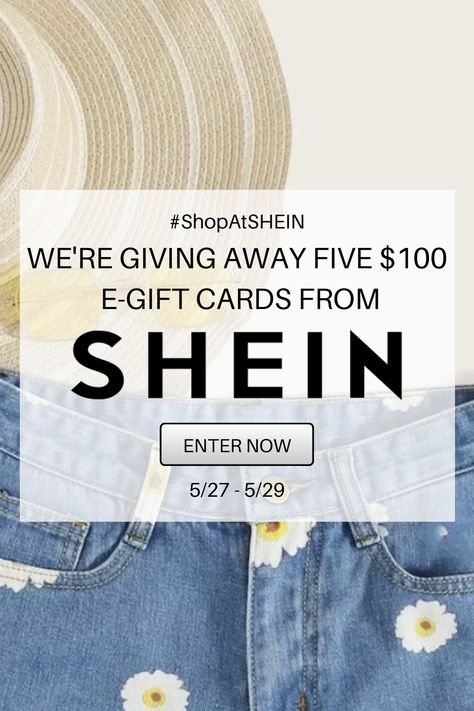 We're giving away five $100 e-gift cards from SHEIN! Submit your email address for a chance to win.  #ShopAtSHEIN #Giveaway #Win #Savings Money Roses, Shein Gift Card Code, Shein Shopping, 750 Shein Gift Card, Hack My Life, Shein Gift Card, Gift Card Ideas, Prize Giveaway, Roses Gift