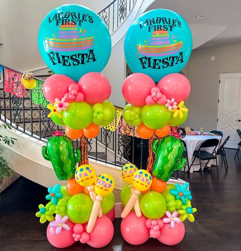 Bryan & College Station, Texas | Poppin’ Texas - Balloon Artists | Celebrating with personalized crazy towers adds a special kind of POP! 🌸 How cute are those custom maracas!? 🪇🤩 Welcome to Landrie’s very… | Instagram First Fiesta, Balloon Tower, College Station Texas, Balloon Delivery, Fiesta Birthday, College Station, Balloon Decor, Decorations Party, Balloon Decorations Party