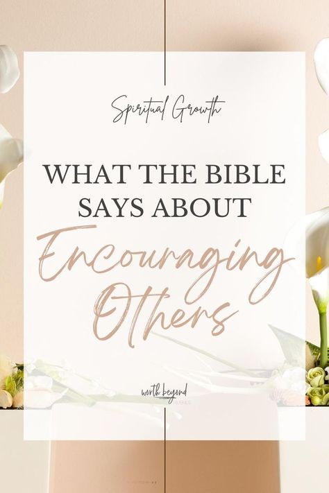 Succulents in a room and text that says What the Bible Says About Encouraging Others Best Study Bible, Compassion For Others, Christian Hospitality, Hope In Jesus, Encourage Others, Study Resources, Biblical Encouragement, Bible Says, Christian Woman