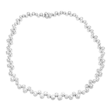 Tiffany & Co. Bubbles Platinum 10ct Diamond Necklace Tiffany And Co Dainty Necklace, Silver Necklaces Tiffany & Co., Tiffany Inspired Necklace, Tiffany E Co Necklace, Tiffany Necklace Diamond, Diamond Necklace Tiffany, Tiffany And Co Box, Petite Necklace, Tiffany And Co Necklace