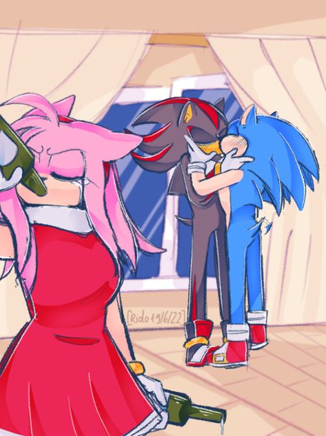 Sonadow Kiss, Sonic X Shadow Fanart, Sonic X, Sonic Heroes, Sonic Funny, Sonic 3, Sonic And Shadow, Sonic Fan Art, Sonic Art