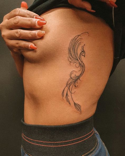 https://www.instagram.com/p/CW_ef76oR4k/?utm_medium=share_sheet Phoenix Tattoo For Women, Phoenix Tattoo Women, Tattoo For Women Ideas, Phoenix Tattoo Ideas, Fenix Tattoo, Arrow Tattoos For Women, Phoenix Bird Tattoos, Rib Tattoos For Women, Mini Tattoo