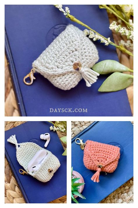 Earbud Pro Case Crochet Pattern and Video Tutorial Crochet Earbud Case Holder Pattern, Crochet Ear Pods Case, Crochet Headphone Case Free Pattern, Crochet Earbud Pouch Free Pattern, Diy Crochet Airpod Case, Air Pods Case Crochet Pattern, Crochet Ear Pod Case Pattern Free, Air Pods Crochet Case Free Pattern, Crochet Ear Bud Case