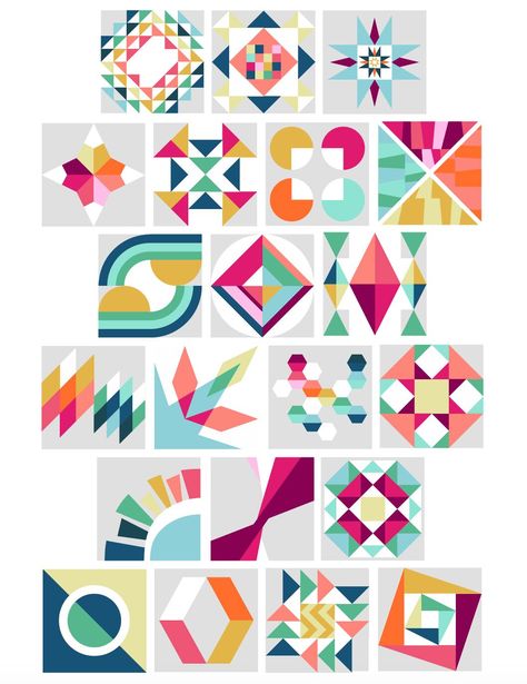 Modern Quilt Blocks, Color Block Pattern, Summer Sewing, Sampler Quilts, Sampler Quilt, Modern Quilt Patterns, Foundation Paper Piecing, Modern Quilt, Barn Quilt