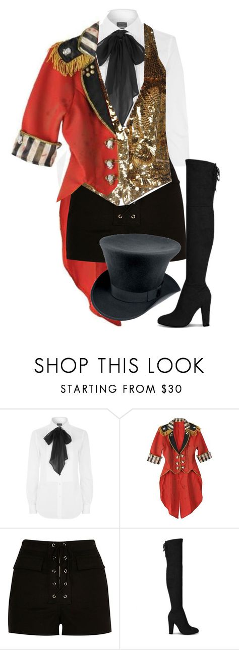 "ringmaster" by purpelleunicorn ❤ liked on Polyvore featuring Polo Ralph Lauren, River Island, Roberto Cavalli, women's clothing, women's fashion, women, female, woman, misses and juniors Ringmaster Costume, Diy Kostüm, Circus Costume, Halloween Costumes Makeup, Family Halloween, Costume Outfits, Halloween Costumes Women, Roberto Cavalli, Playing Dress Up