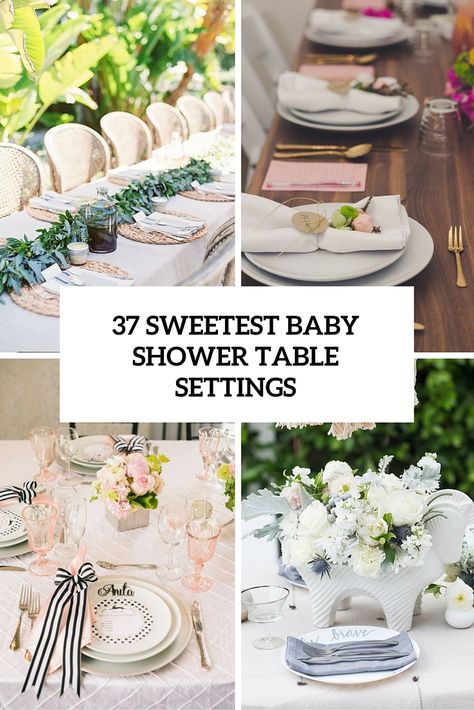 37 Sweetest Baby Shower Table Settings To Get Inspired Baby Shower Round Table Set Up, Baby Shower Table Set Up Ideas Layout, Baby Shower Table Setting Ideas, Table Setting For Baby Shower, Baby Shower Table Settings, Baby Shower Place Settings, Baby Shower Table Setting, Baby Shower Table Set Up, Baby Shower Lunch