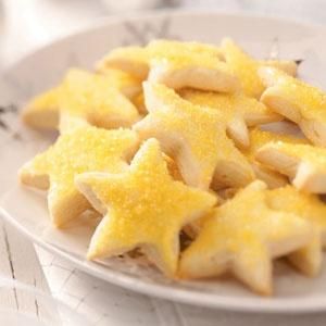 Lemon Stars... Christmas Cookie Swap, Cake Mug, Spritz Cookies, Tomato Pie, Shortbread Cookie, Star Cookies, Star Food, Bake Cookies, Lemon Cookies