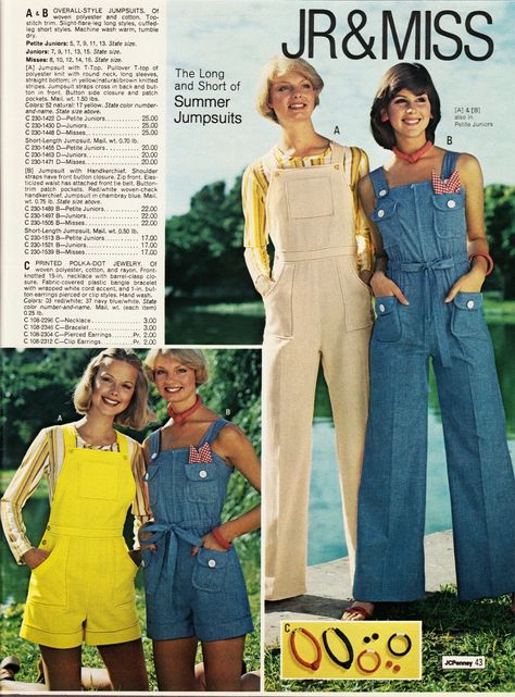 Kathy Loghry Blogspot: That's So 70s - Jumpsuits (Part 4) The Short Jumpers! 70s Jumpsuit, Western Outfits Men, 70s Inspired Fashion, Jumper Outfit, 70s Outfits, Seventies Fashion, 70’s Fashion, Fashion Marketing, 70s Style