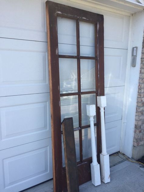 “Shut the Front Door” for an UpCycled Vanity. Upcycled Vanity, Wine Picnic Table, What Do I Want, Diy Planter Box, Old Mirror, Easy A, Vintage Windows, Vanity Decor, Fireplace Makeover