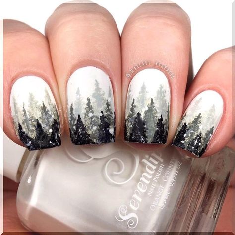 Nagel Stamping, Nail Art Noel, December Nails, 28 December, Nail Colors Winter, Winter Nails Acrylic, Nail Design Inspiration, Nail Design Ideas, Winter Nail Art