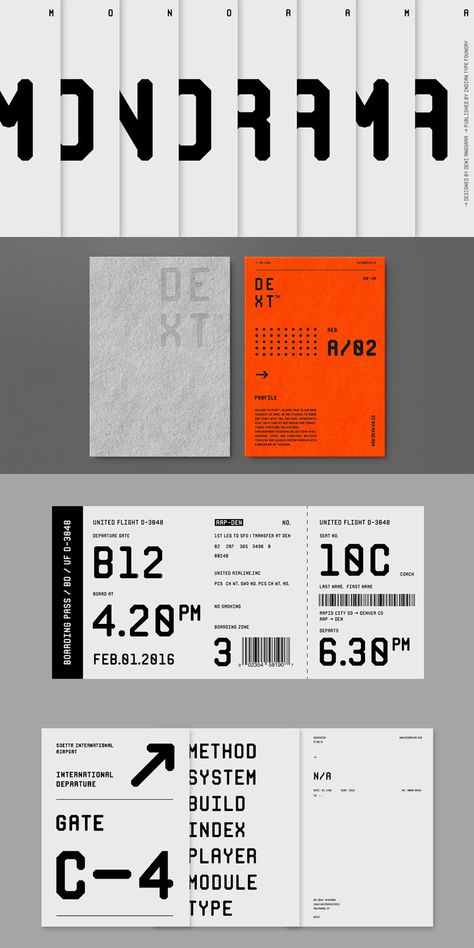 Modern Sticker Design, Technical Design Graphics, Technical Graphic Design, Monospace Design, Industrial Branding Design, Modern Graphic Design Posters, Numbers Graphic Design, Ticket Design Ideas, Case Design Ideas