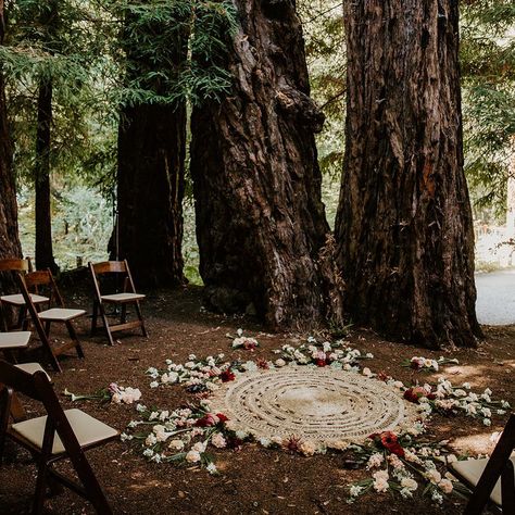 BigSurWeddingsbyElegantEvents on Instagram: “We did a thing! Creatives @thedelauras @_willowandplum @glenoaksbigsur” Diy Fairy Wedding, Handfasting Ceremony Aesthetic, Pagan Wedding Reception, Handfasting Aesthetic, Witchy Wedding Traditions, Boho Small Wedding, Spiritual Wedding Ideas, Lotr Wedding Ideas, Witchy Wedding Decor