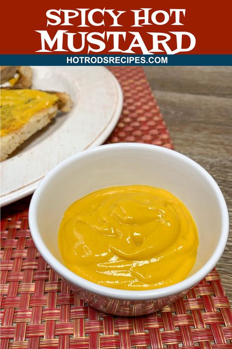 Spicy Hot Mustard Recipe, Hot Mustard Dipping Sauce, Spicy Mustard Dipping Sauce, Hot Pepper Mustard Recipe, Chinese Hot Mustard Recipe, Pepper Mustard Recipe, Hot Mustard Recipe, Chinese Sauces, Chinese Sauce