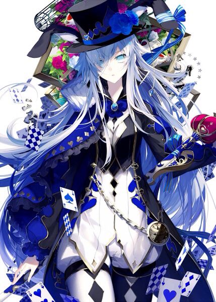 Anime blue mad hatter Mad Hatter Anime, Image Illusion, Chaotic Evil, Photo Manga, Desenho Tattoo, Dessin Adorable, 판타지 아트, 영감을 주는 캐릭터, Art Anime