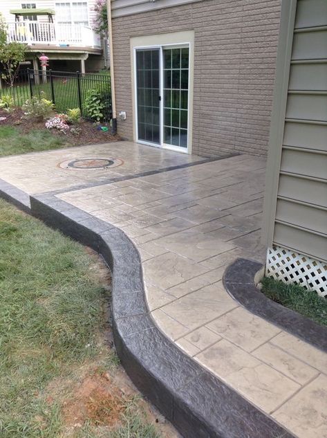 Concrete Patio Ideas to Choose from for your Compound Stamped Concrete Patio Designs, Concrete Patio Ideas, Brick Paver Patio, Concrete Patio Designs, Brick Patio, Concrete Pad, Stamped Concrete Patio, Concrete Fire Pits, Brick Pavers