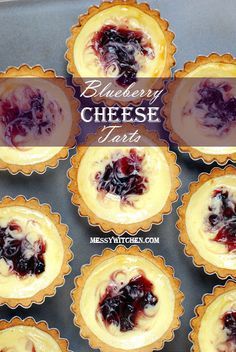 Blueberry Cheese Tarts by Amyq, via Flickr Tart Cakes, Mini Tart Recipes, Mini Tarts, Cheese Tart, Blueberry Cream Cheese, Cheese Tarts, Mini Tart, Pastry Tart, I Still Remember