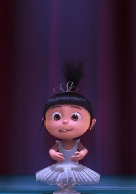 Little Agnes from Despicable Me. The most adorable character. Ever. Agnes Despicable Me, Ballet Wallpaper, Disney Mignon, Despicable Minions, Minions Wallpaper, Despicable Me 2, Minions Despicable Me, Dance Recital, Cute Cartoon Pictures