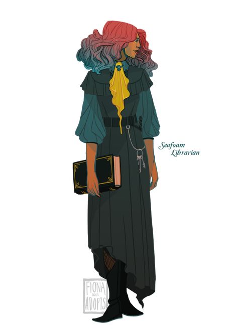 Librarian Oc Art, Art Account, Dnd Art, Fantasy Inspiration, Character Creation, Dnd Characters, Character Portraits, Fantasy Character Design, Pretty Art