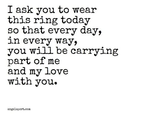 beautiful as part of a ring exchange angelaport.com. Wedding Day QuotesWedding ... Poems Wedding, Wedding Anniversary Quotes, Wedding Ceremony Script, Wedding Readings, Ring Exchange, Marriage Vows, Wedding Speech, Funny Wedding, Life Funny