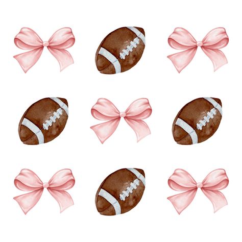 Cute Bow Wallpaper, Preppy Football, Football High School, Football Cheerleader, Football Background, Pink Football, Iphone Wallpaper Preppy, Cute Images For Wallpaper, Cute Summer Wallpapers