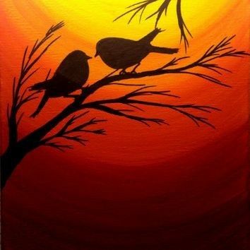 So very beautiful Vogel Silhouette, Bird Paintings, Nature Picture, Silhouette Painting, Pastel Paintings, Eco Bags, Book Flowers, Oil Pastel Art, Bird Silhouette