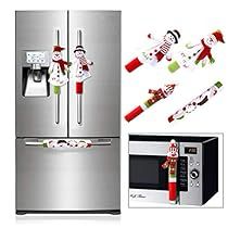 Refrigerator Handle Covers, Fridge Handle Covers, Kitchen Fridges, For Christmas Decorations, Fridge Door, Door Handle Cover, Christmas Kitchen Decor, Kitchen Appliance, Warm Christmas