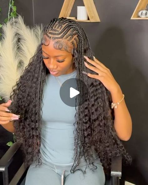 Clean Parts Only💖 on Instagram: "Tribal w/ Curly Quickweave & Dramatic Edges 🆗🆗😍🔥🔥🔥! - November Bookings Are Out & Available, Book Now #BRAIDSZN !  #njhairstylist #njbraider #tribal #fulanibraids #quickweave #knotless #bohobraids #elizabethbraider" Curly Quickweave, Dramatic Edges, Fulani Braids, Quick Weave, Boho Braids, Pretty Makeup, Pretty Woman, Hair Makeup, Braids