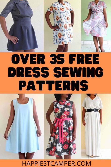 Free Dress Patterns For Women Easy, Free Pinafore Dress Pattern, Free Dress Sewing Patterns, Free Dress Patterns For Women, Aline Dress Pattern, Dress Patterns For Women, Clothing Sewing Patterns Free, Pinafore Dress Pattern, Sundress Sewing Patterns