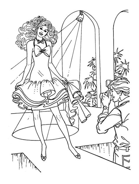 80s Barbie Coloring Pages, Barbie Colouring Sheet, Barbie Colouring, Barbie Paper Dolls, Barbie Coloring Pages, Barbie Coloring, Barbie Cartoon, Dollhouse Christmas, Activity Pages