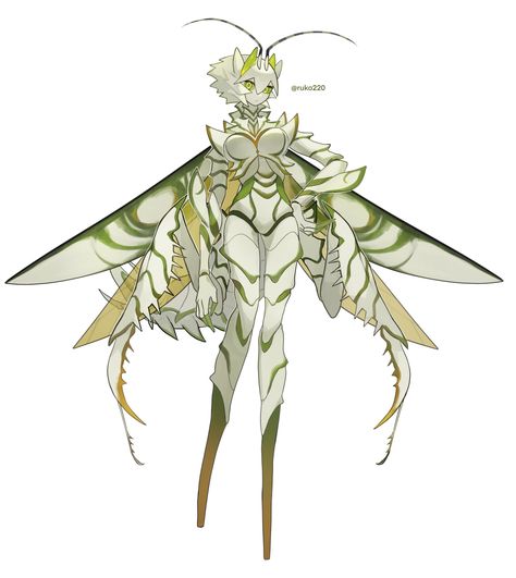 Monster Girl Encyclopedia, Monster Concept Art, Insect Art, Animation Reference, Creature Concept Art, Monster Art, Creature Concept, Monster Girl, Dnd Characters