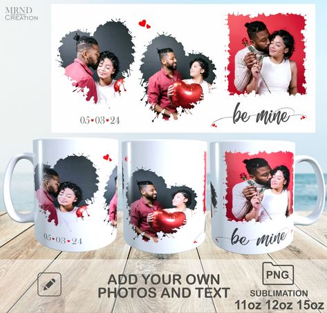 Personalized Photo Mugs, Girly Drawings, Mug Template, Sublimation Mugs, Photo Mugs, Mug Designs, Design Template, Gift Shop, Template Design