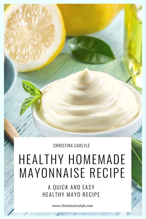 Making Mayonnaise, 310 Recipes, Healthy Mayo, Healthy Mayonnaise, Healthy Dressings, Healthy Condiments, Homemade Mayo Recipe, Nutritional Healing, Homemade Mayonnaise Recipe