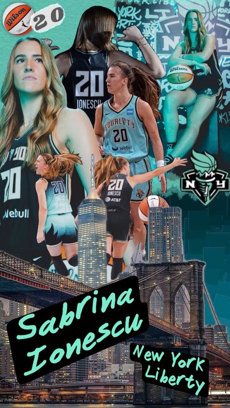 #SabrinaIonescu #wnba #newYorkLiberty #basketball Cool Basketball Wallpapers, Sabrina Ionescu, Kobe Bryant Michael Jordan, New York Liberty, Soccer Inspiration, Basketball Posters, Basketball Photography, Basketball Wallpaper, Basketball Star