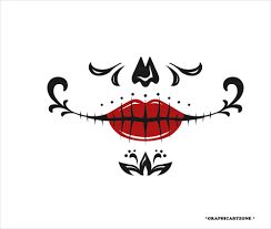 Catrina Mouth Svg File Sugar Skull Mouth Svg Face Mask - Etsy Skull Smile, Lips Svg, Sugar Skull Design, Layered Svg, Face Mask Design, Lip Designs, Sugar Skulls, Smile Face, Mask Design