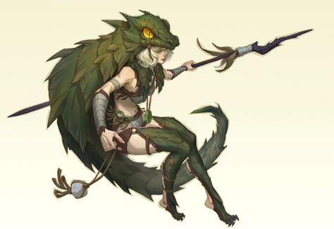 ArtStation - Practice32 Lizard Girl, Alley fxj Girl Ninja Turtle, Mini Concept, Lizard Girl, Barbarian Dnd, Lizard People, Fantasy Fighter, Fantasy People, Ninja Girl, Dragon Warrior