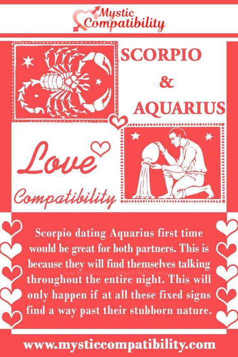 Scorpio Aquarius Relationship Compatibility Aquarius Compatibility Chart, Scorpio And Aquarius Compatibility, Aquarius Love Compatibility, Aquarius In Love, Scorpio Dating, Scorpio Dates, Fixed Signs, Aquarius Relationship, Signs Tattoo