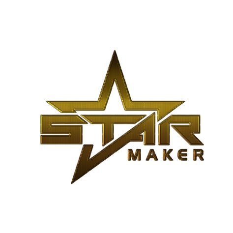 Star Music Logo, Starmaker Family Logo Design, Starmaker Logo Design, Starmaker Logo Badge, Star Maker Logo, Starmaker Badge Design, Starmaker Logo, Golden Logo Design, Star Maker