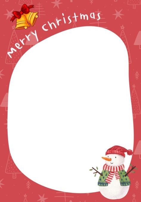 Border Paper Printable, Printable Paper Patterns, Xmas Snowman, Kids Notes, Border Templates, Christmas Note, Xmas Wishes, Page Borders, Paper Patterns