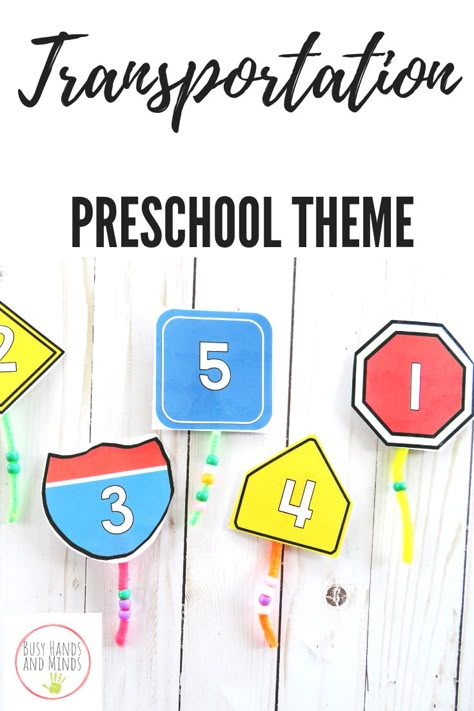 Transportation Manipulatives Preschool, Transportation Themed Bulletin Boards, Sign Unit Preschool, Signs Preschool Theme, Preschool Sign Study, Traffic Sign Activities For Preschoolers, Signs Theme For Preschool, Sign Activities For Preschool, Signs Activities For Preschool