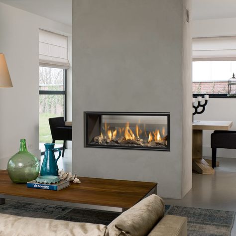 Horizon Bell Large Tunnel 3 Hk Restaurant, Contemporary Gas Fireplace, Double Sided Gas Fireplace, Two Sided Fireplace, Double Sided Fireplace, Glass Fireplace, Living Room Decor Fireplace, Kitchen Fireplace, Gas Fire