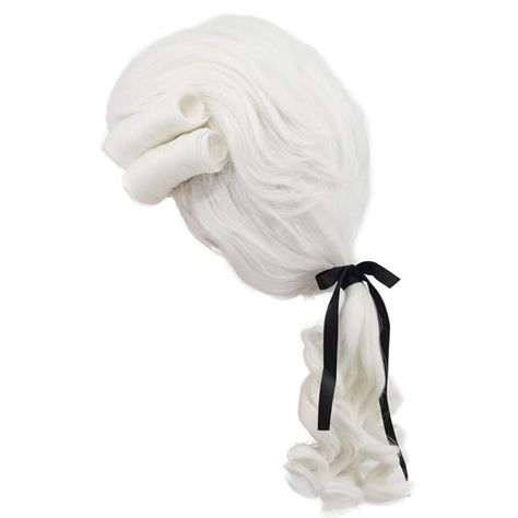 Amazon.com: yuehong Long Mens George Washington Cosplay Curly Gentleman Lawyer Wig (White) : Clothing, Shoes & Jewelry George Washington Wig, White Gray Hair, Carnival Hair, Colonial Wigs, Carnival Hairstyles, Vacation Birthday, Ponytail Wig, Mens Wigs, Halloween Wigs