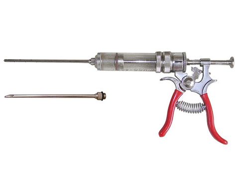 The SpitJack Magnum Meat Injector Gun (with 2 needles) | Serious Eats Grilling Gadgets, Meat Injector, Best Gas Grills, Grilling Gifts, Serious Eats, Meat Cuts, Clean Up, A Month, Grilling