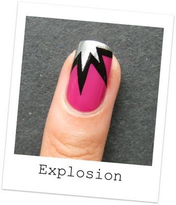 Cool Website for Nails - This technique was harder than I thought to get the stars aligned...LOL...but it was a fun look to wear Do It Yourself Nails, Design Tape, Black Nail, Get Nails, I Love Nails, Cute Nail Designs, Nail Art Inspiration, Nail Art Tutorial, Creative Nails