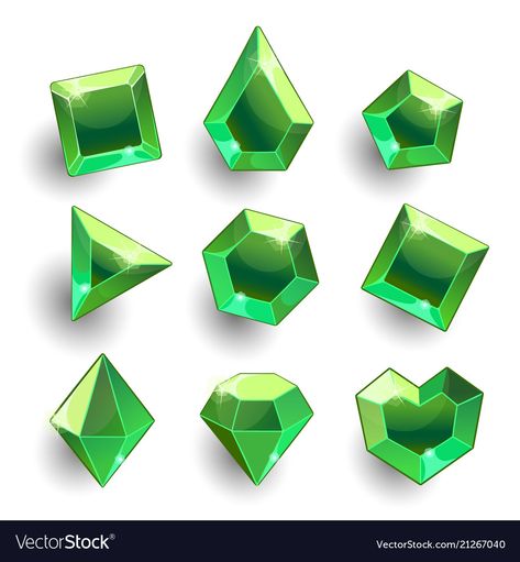 Emerald Illustration, Gems Tattoo, Gem Cartoon, Game Gem, Gem Tattoo, Stumble Guys, Diamond Icon, Vector Game, Diamond Vector