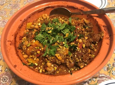 Karl’s Moroccan Goat Tagine | Jabberwocky Stew Wok Kitchen, Goat Recipes, Tagine Recipes, How To Cook Corn, Chicken And Biscuits, Goat Meat, Bbc Food, Papaya Salad, Salad Sauce