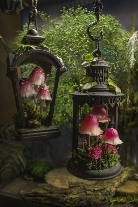 Fairy Room, Mushroom Crafts, Fairy Decor, Mushroom Decor, Mushroom Lamp, Mushroom Art, Deco Floral, Garden Art Diy, 판타지 아트