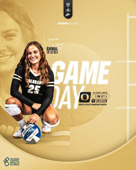 Game Day Volleyball, Volleyball Graphics, Athletic Graphics, Bg Poster, Sport Graphics, Design Fundamentals, Sports Advertising, Graphic Ideas, Graphic Design Photoshop