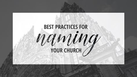 This is more common than you would think. Whether or not you have a church name, here are some best practices to find the best name for your church. Church Names Ideas, Church Fundraisers, Turn Your Life Around, Worship The Lord, Best Practice, Christian Living, Cool Names, Making Friends, Christian Life