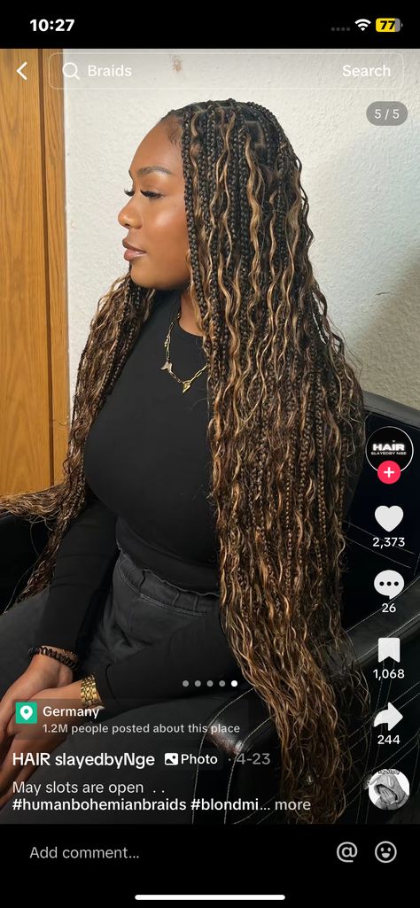 Black Goddess Braids With Brown Curls, Dark Brown Goddess Braids, Brown Goddess Braids, Goddess Twist, Light Curls, Brown Curls, Bohemian Braids, Black Goddess, Goddess Braids